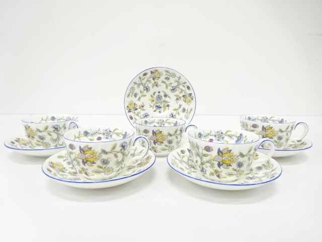 MINTON - ✨ミントン✨ハドンホール ブルー カップ&ソーサー 5客セット 道具 ] - 道具 MINTON ミントン ハドンホール ブルー カップ